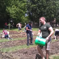 Group planting foundation