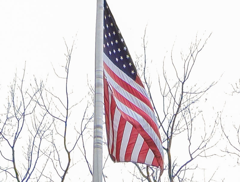 flag on the IWU Quad