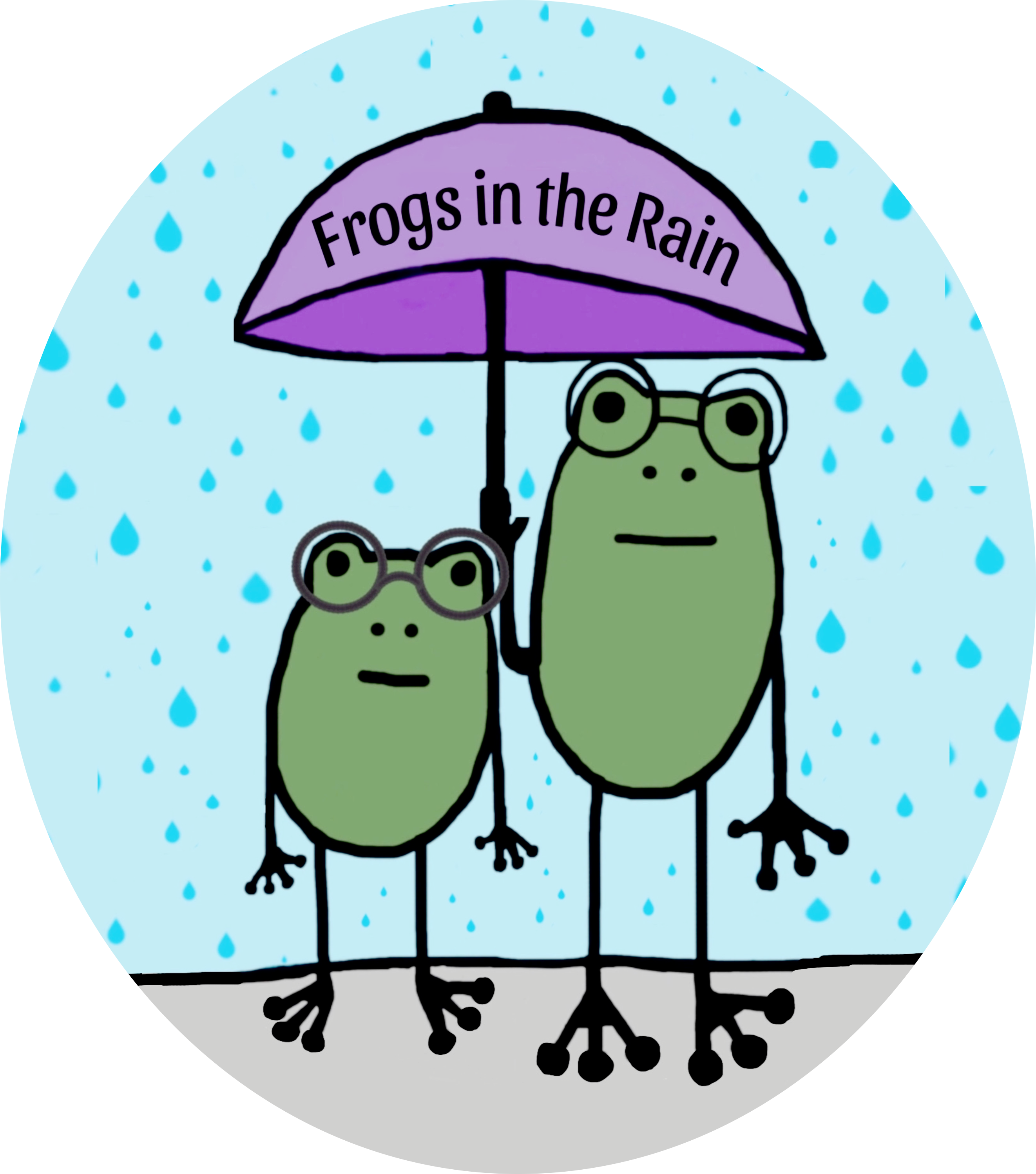 Frogs in the Rain