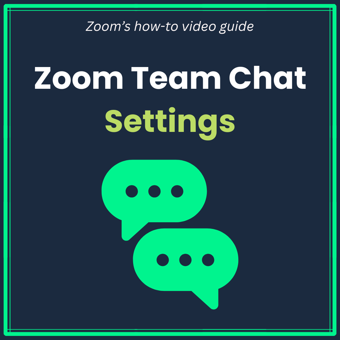A photo linked to the Zoom Team Chat settings video tutorial
