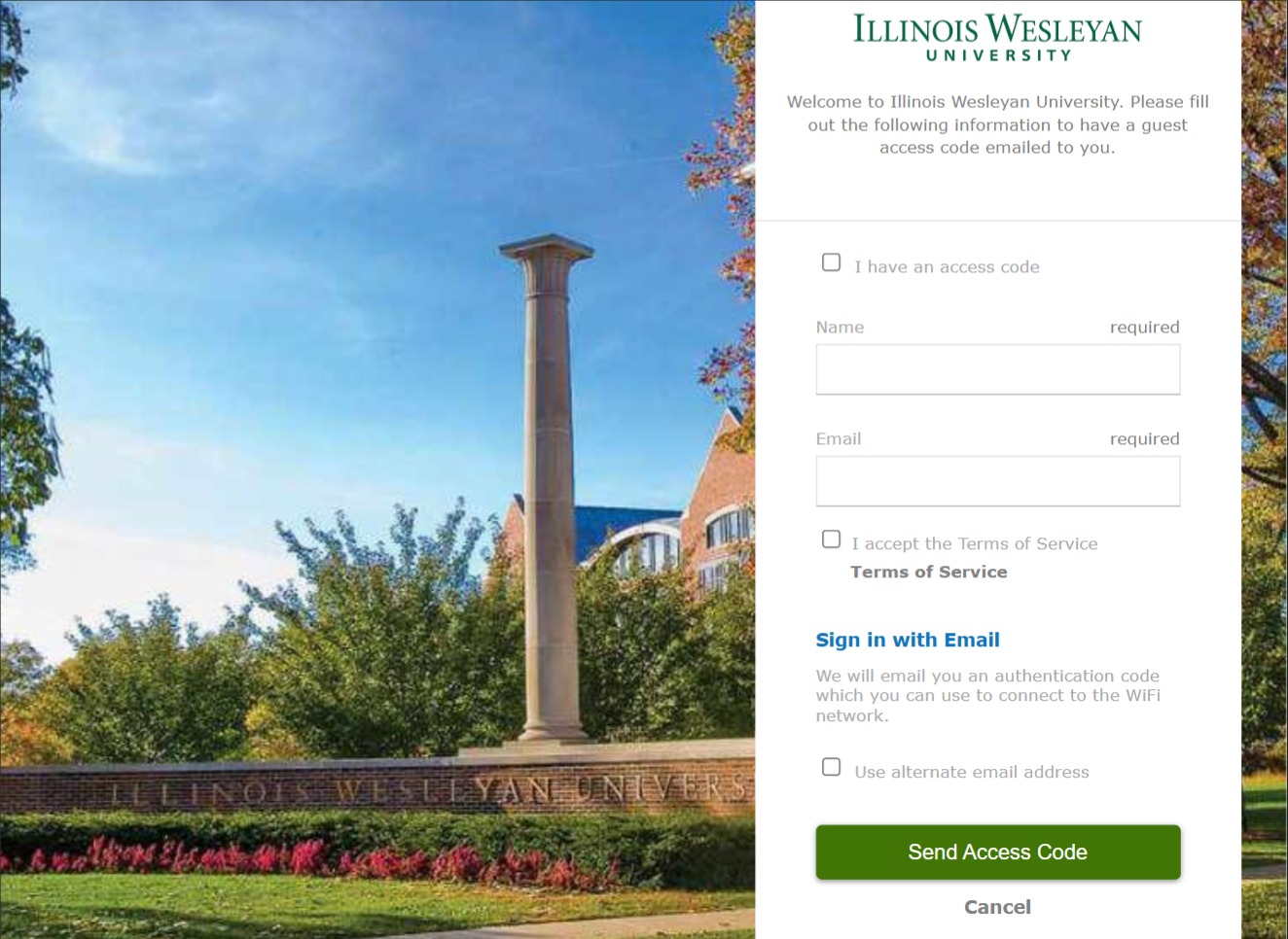 Guest Wireless prompt screen 2