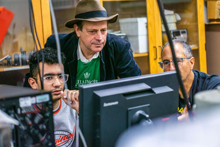 Kevin Hineline is working with IWU’s physics students to develop a new design of high-efficiency stove for use in impoverished and disaster-stricken regions.
