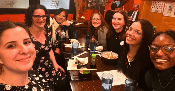 PSA IWU students meet with alumna in Boston