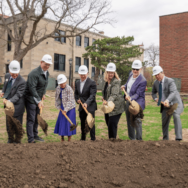Groundbreaking ceremony for The Petrick Idea Center