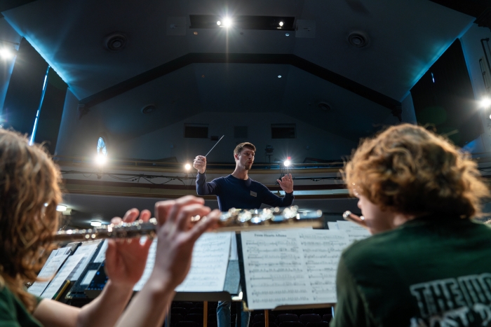 IWU ensemble playing at the Festival of the Arts
