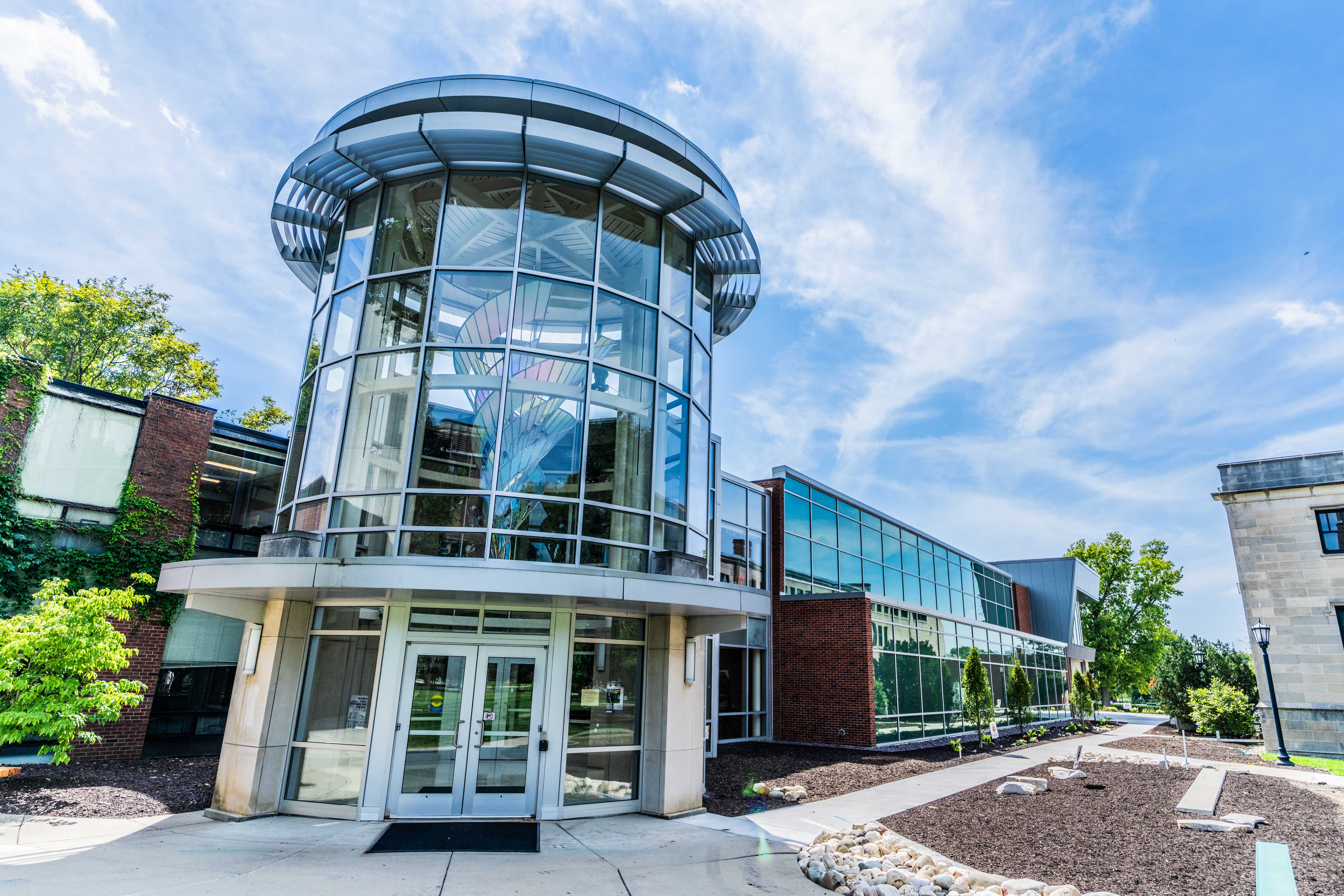 Exterior from northeast entrance